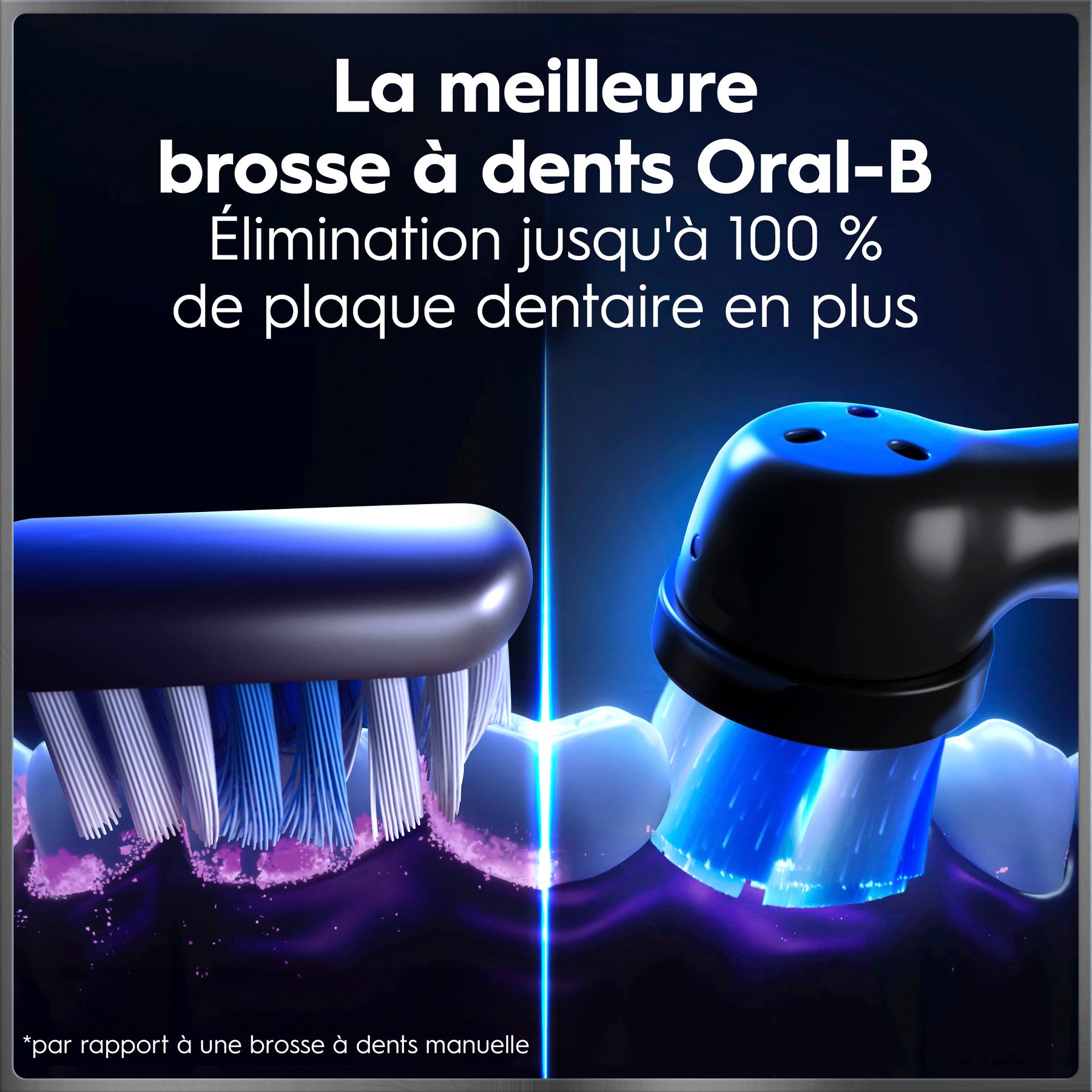 Oral-B iO 10 Noir Cosmique - Brosse à Dents Électrique Rechargeable avec Étui de Voyage Chargeur et 1 Brossette