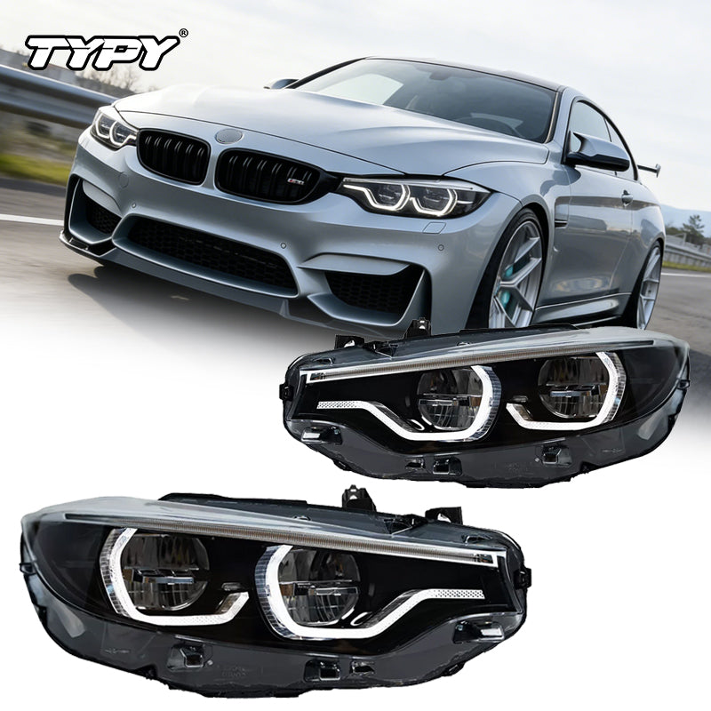 TYPY Phares de voiture pour BMW F32 F36 M4, phare avant LED, 2013-2015, Série 4 425i, F82 M3, projecteur DRL, lentille de projecteur, accessoires automobiles