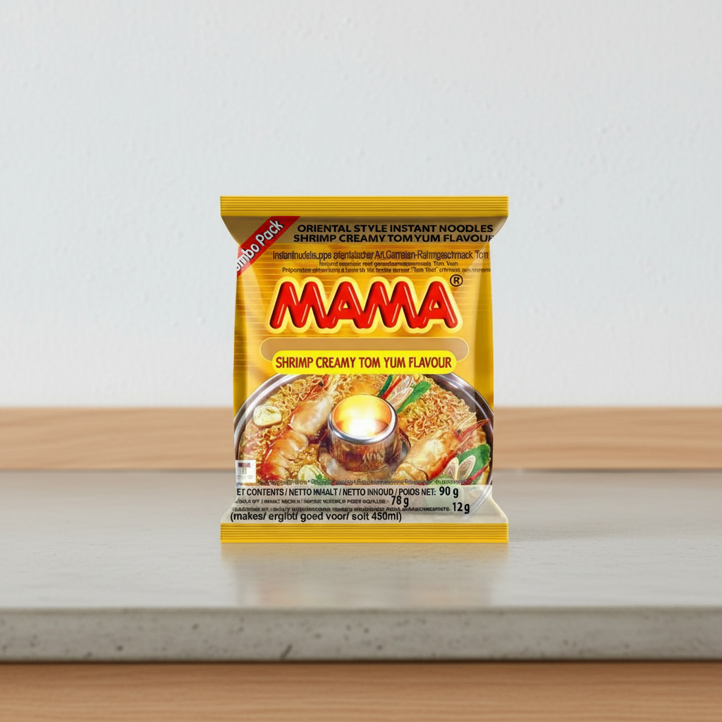 MAMA Nouilles instantanées crémeuses Tom Yum aux crevettes - 90 g