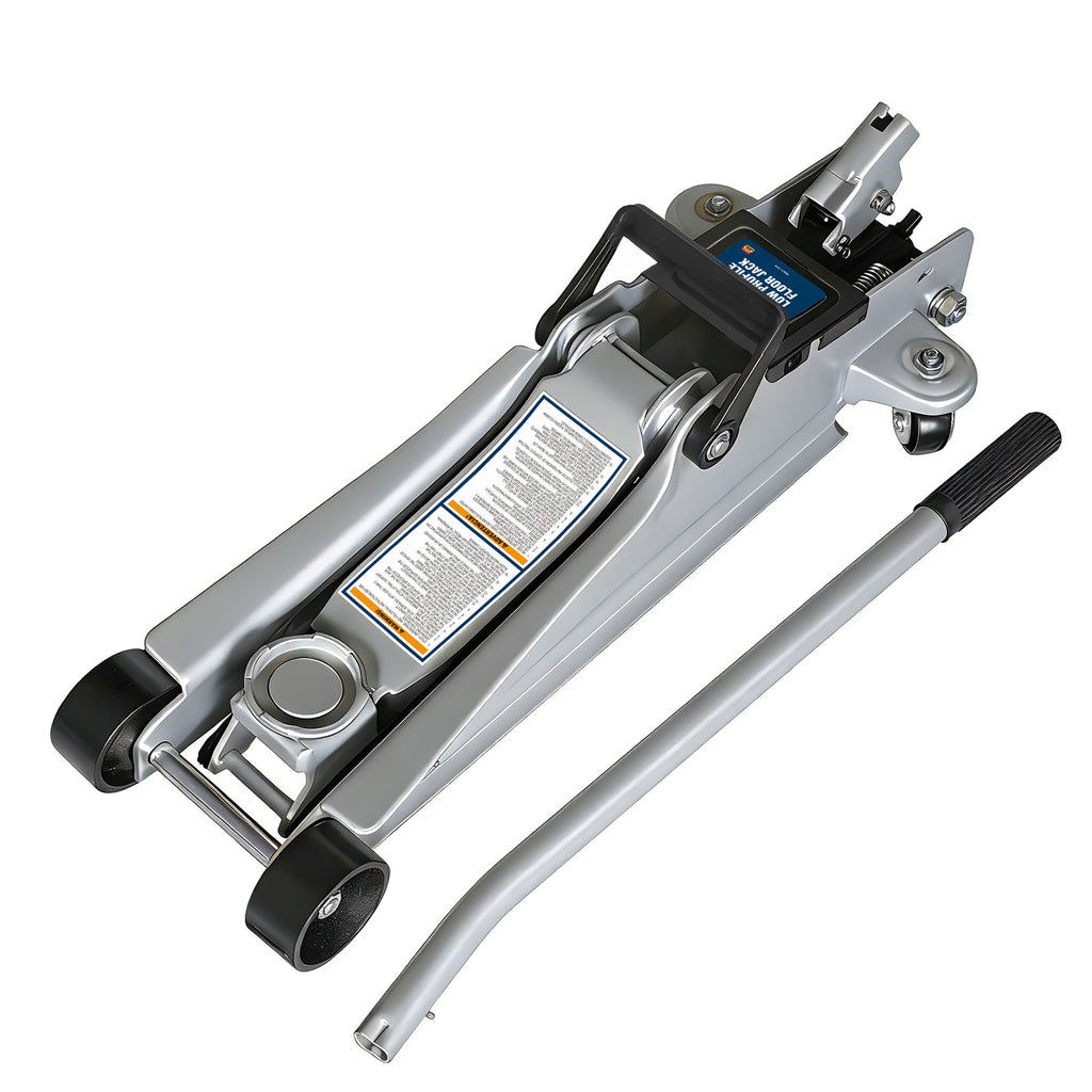 TCE Cric Hydraulique Horizontal Profil Ultra Bas 2,5t 85-380mm Structure en Acier Robuste en 1494 Certifié CE pour Changement de Pneu d'Urgence Adapté aux Voitures de Sport Voitures de