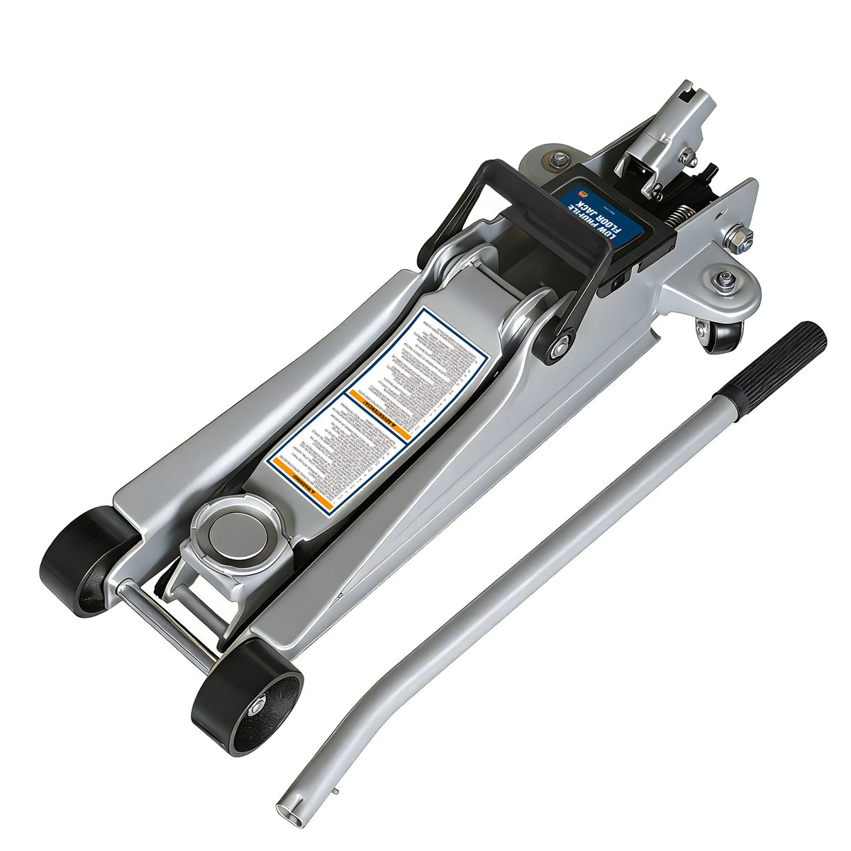 TCE Cric Hydraulique Horizontal Profil Ultra Bas 2,5t 85-380mm Structure en Acier Robuste en 1494 Certifié CE pour Changement de Pneu d'Urgence Adapté aux Voitures de Sport Voitures de