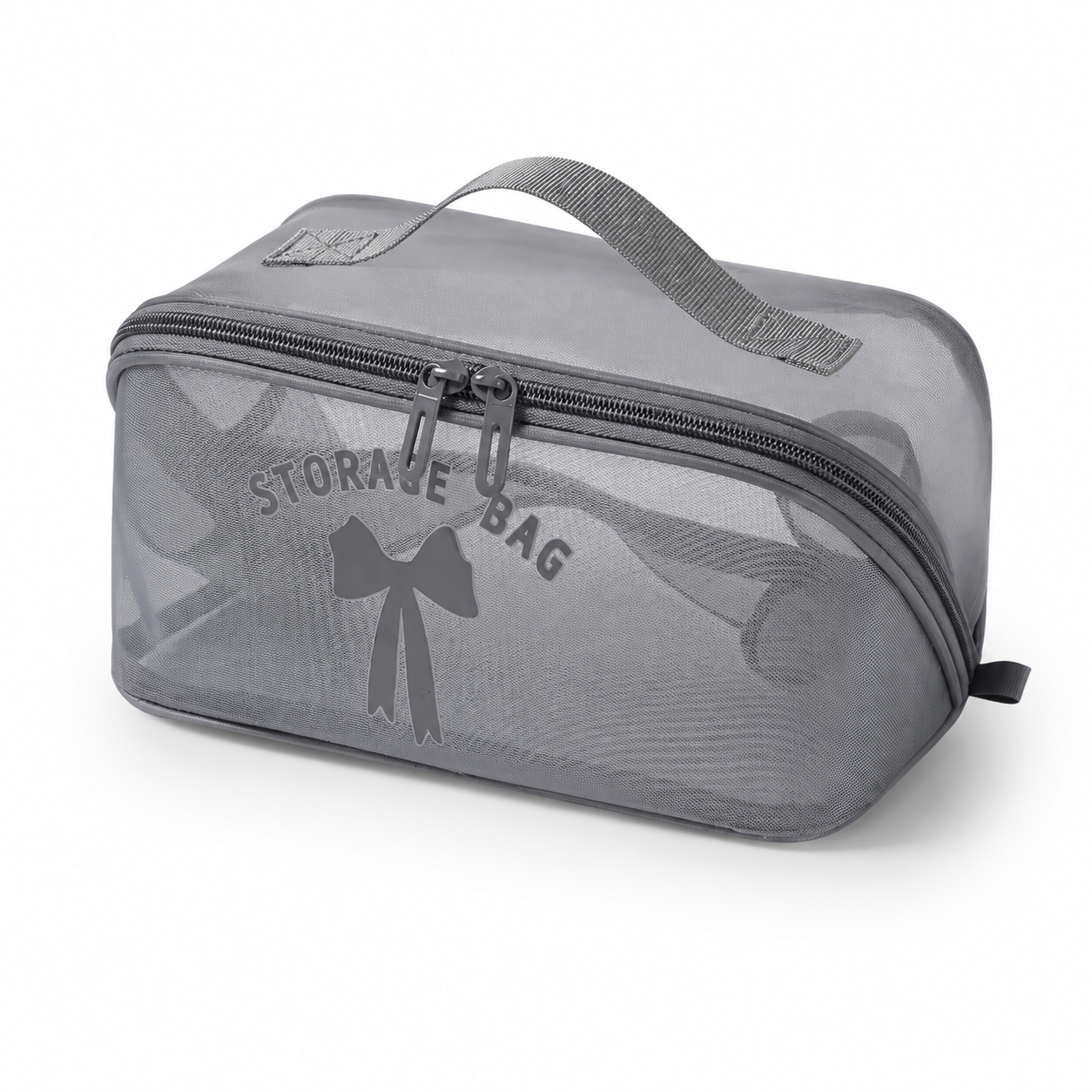 Verbex H7 Gris Sac à main de maquillage haut de gamme, trousse de voyage/pochette cosmétique/sac de rangement/sac de voyage multifonctionnel avec oreiller intégré