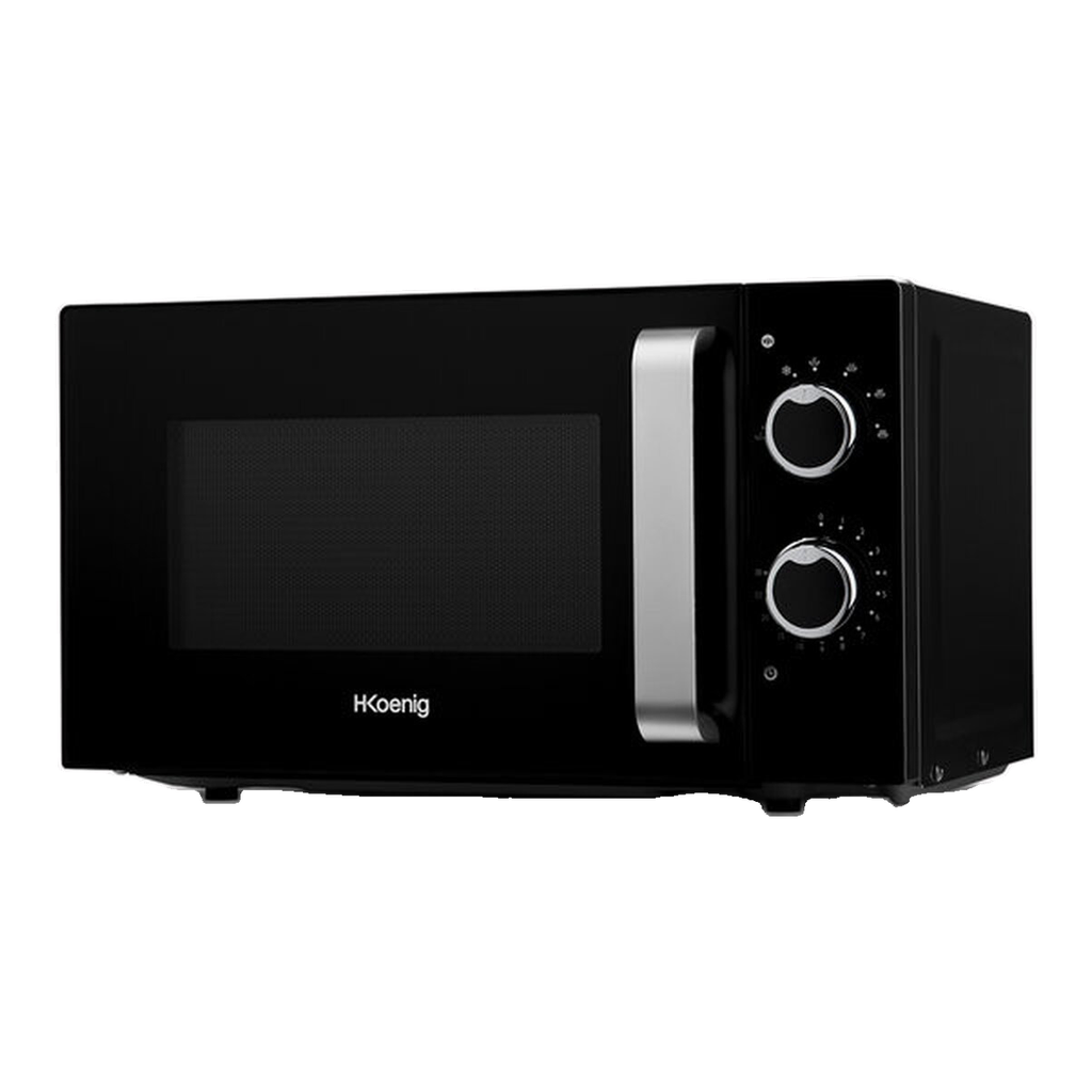 Hkoenig VIO8 Micro-ondes en pose libre - 700 W - Noir et acier inoxydable - 20 L