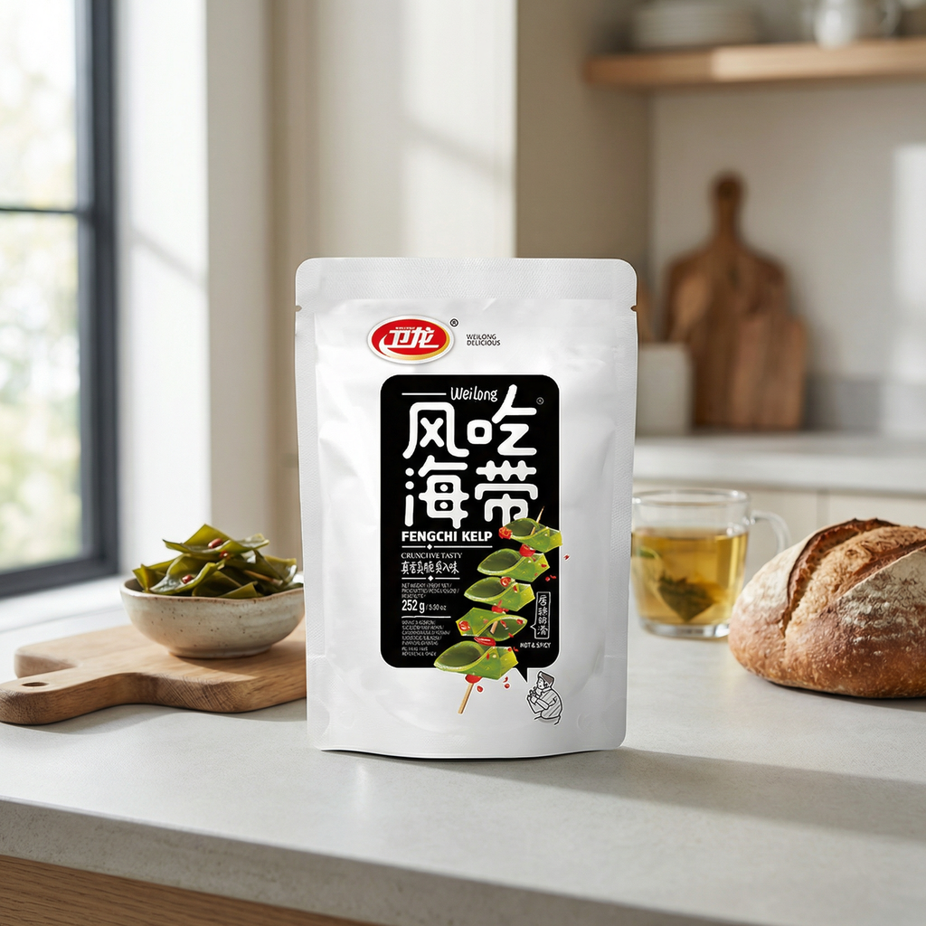 Wei Long algues à grignoter 252 g (contient 28 sachets)