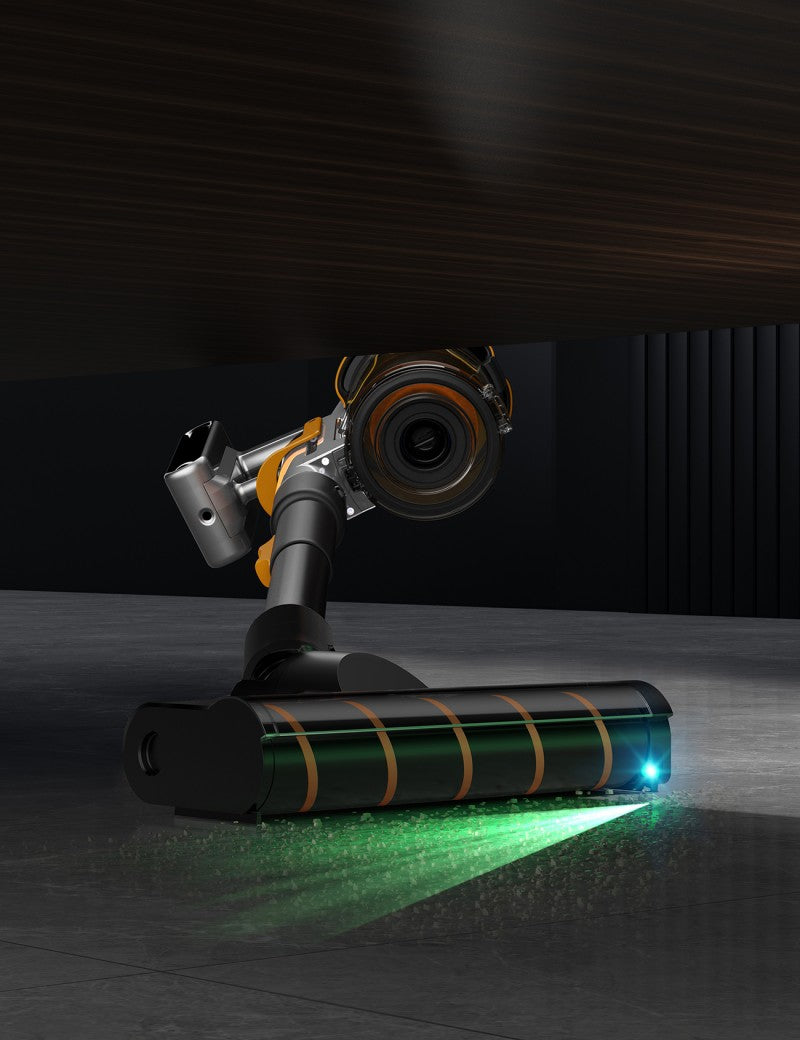 Aspirateur sans fil Deerma T50W XT avec socle tout-en-un sans entretien : vidange automatique, stérilisation UV et charge automatique intégrées