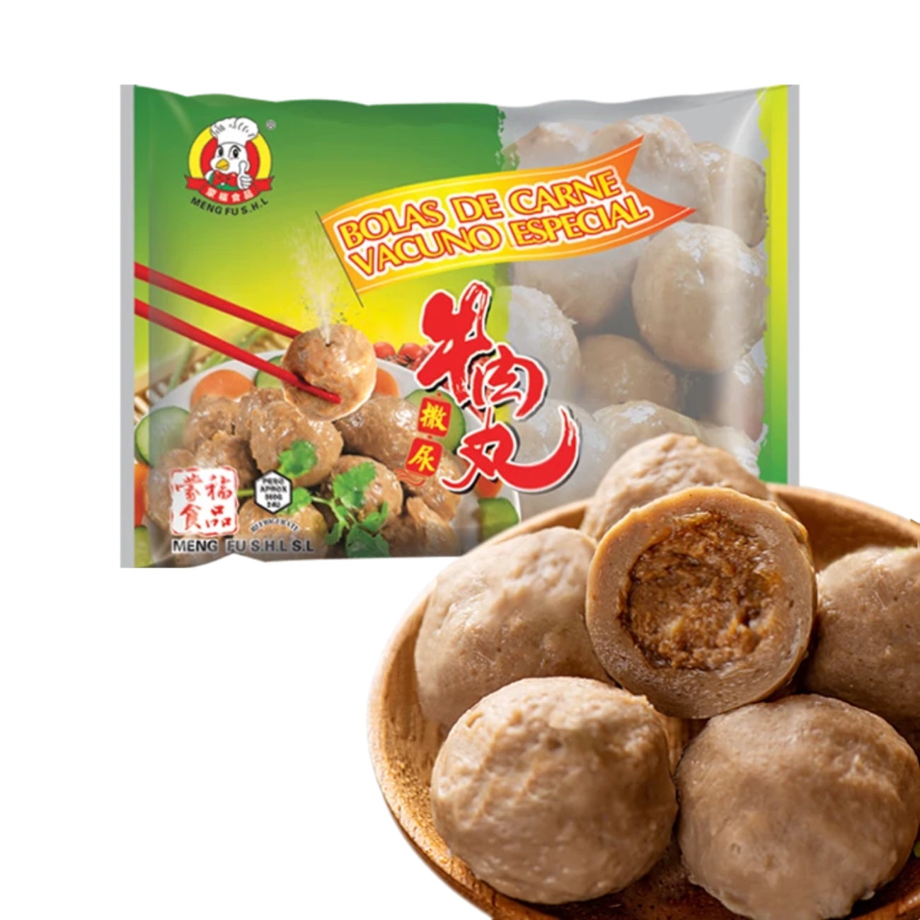 Meng Fu Boulettes de bœuf farcies - 360 g