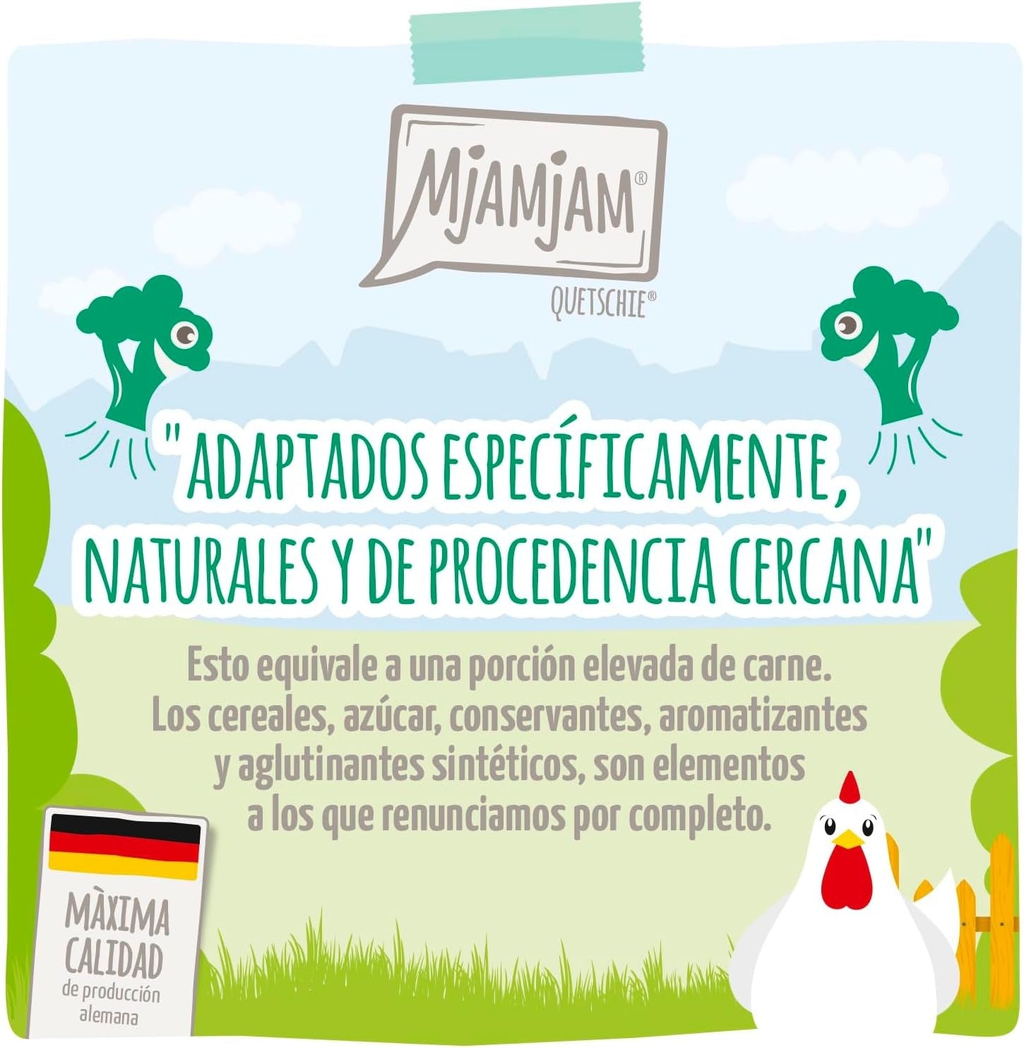 [Peut être servi frais pour l'été] MjAMjAM Quetschie Nourriture humide pour chat au poulet - 300 g x 6