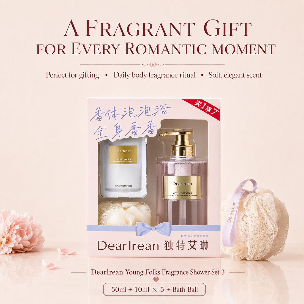 Coffret cadeau de bain parfumé My Boy Dear Irean (350 ml + 10 ml × 5 + Bombe de bain)
