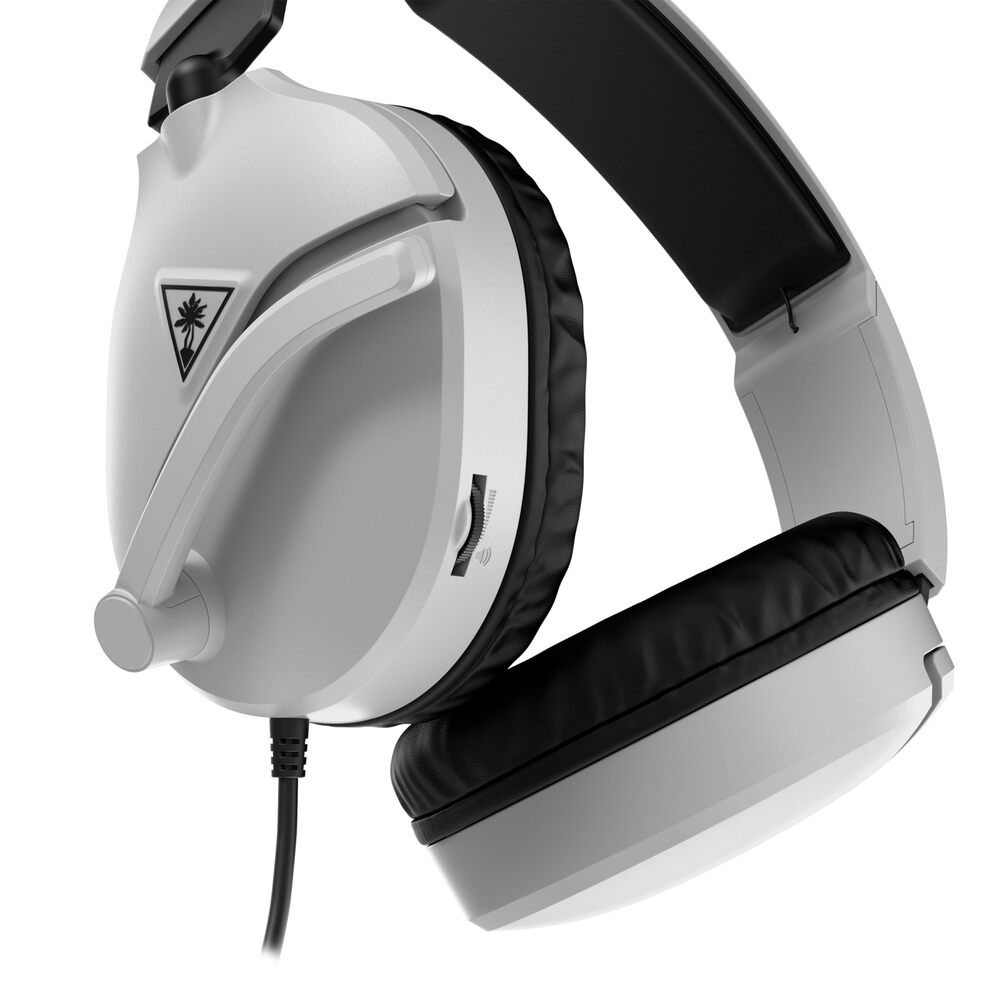 TURTLE BEACH Recon 70 Playstation Casque Gaming Filaire (Prise 3.5mm) - Micro Muet par Basculement - PC, PS5, Switch 2 & Xbox Series X|S - Blanc