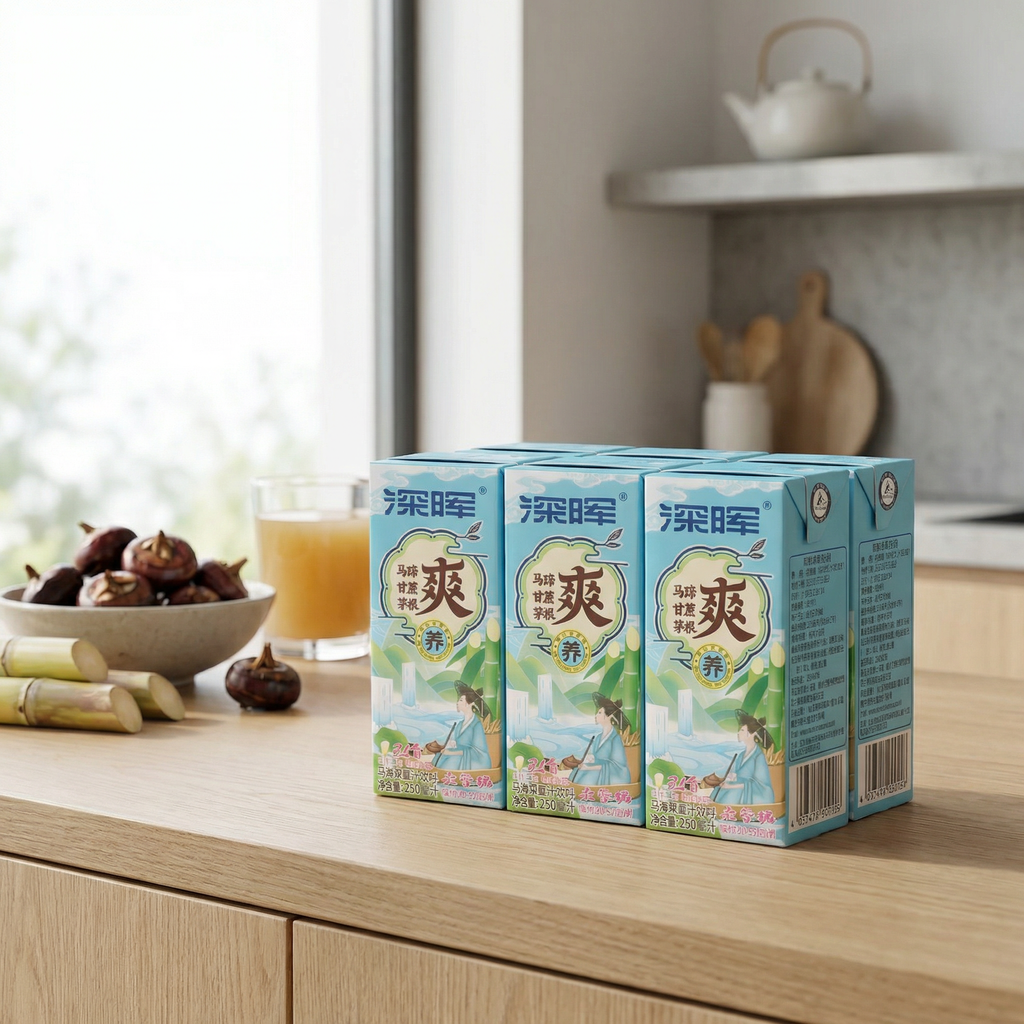 Shenhui Jus de fruits, légumes et châtaignes d'eau - 6 x 250 ml