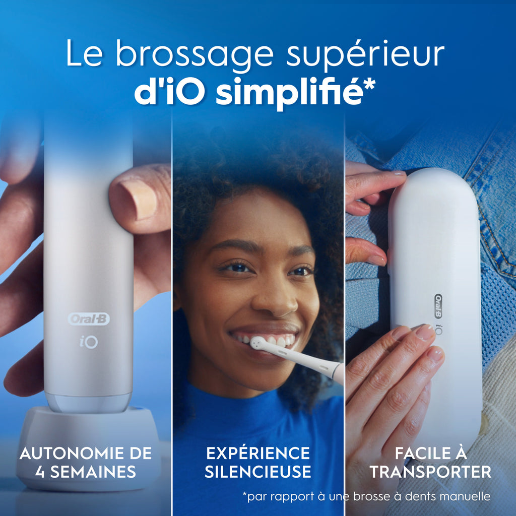 Oral-B Brosse à dents électrique iO2 rose clair, 1 brossette