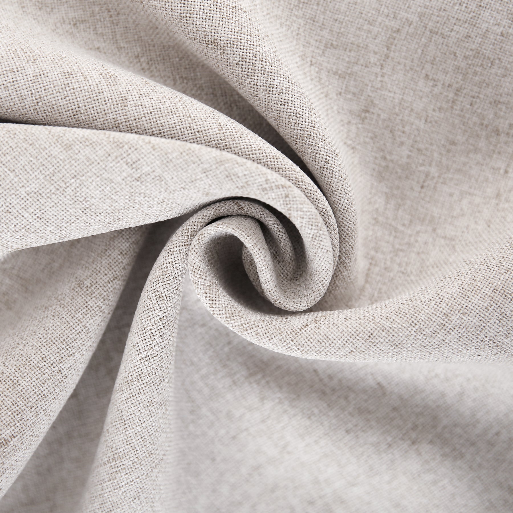 Deconovo Housse de coussin en lumière de lin, coloris crème, 45 x 45 cm, 1 pièce