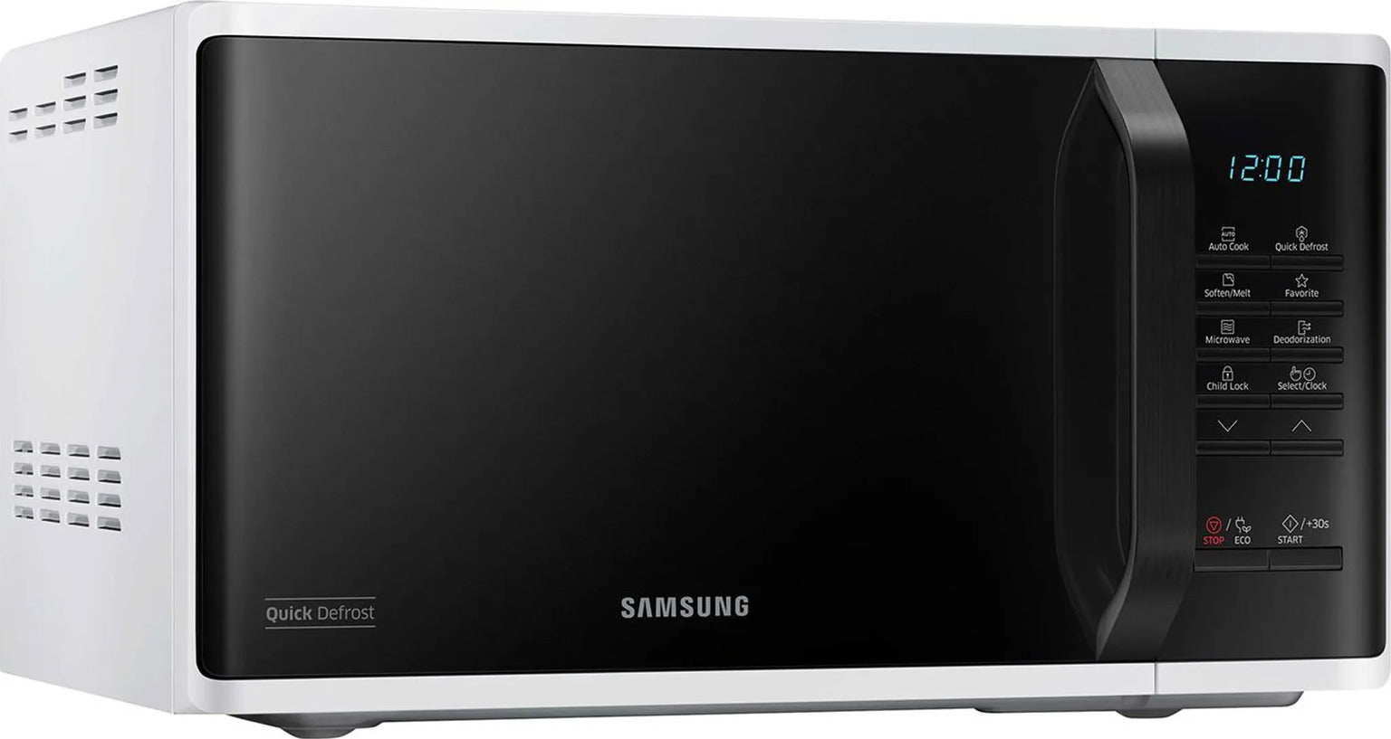 Samsung MS23K3513 Micro-ondes solo avec décongélation rapide 23 L 1150 W Écran intégré LED