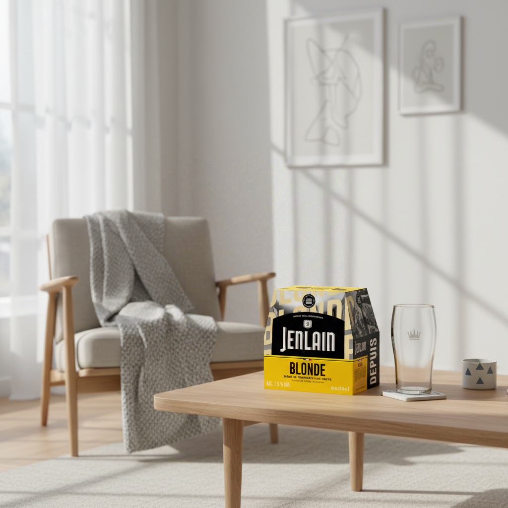 JENLAIN Bière blonde 6,5 % - Pack 6 x 25 cl