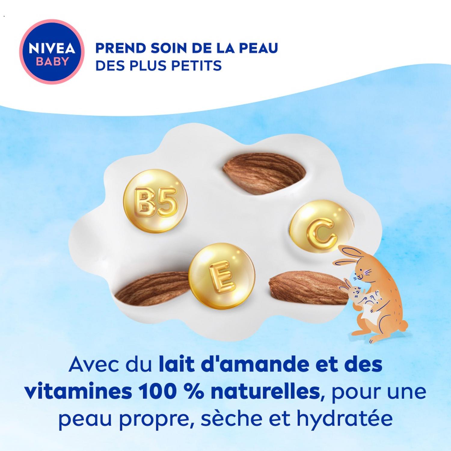 NIVEA BABY Lingettes Corps & Visage Soft & Cream 57 Pièces
