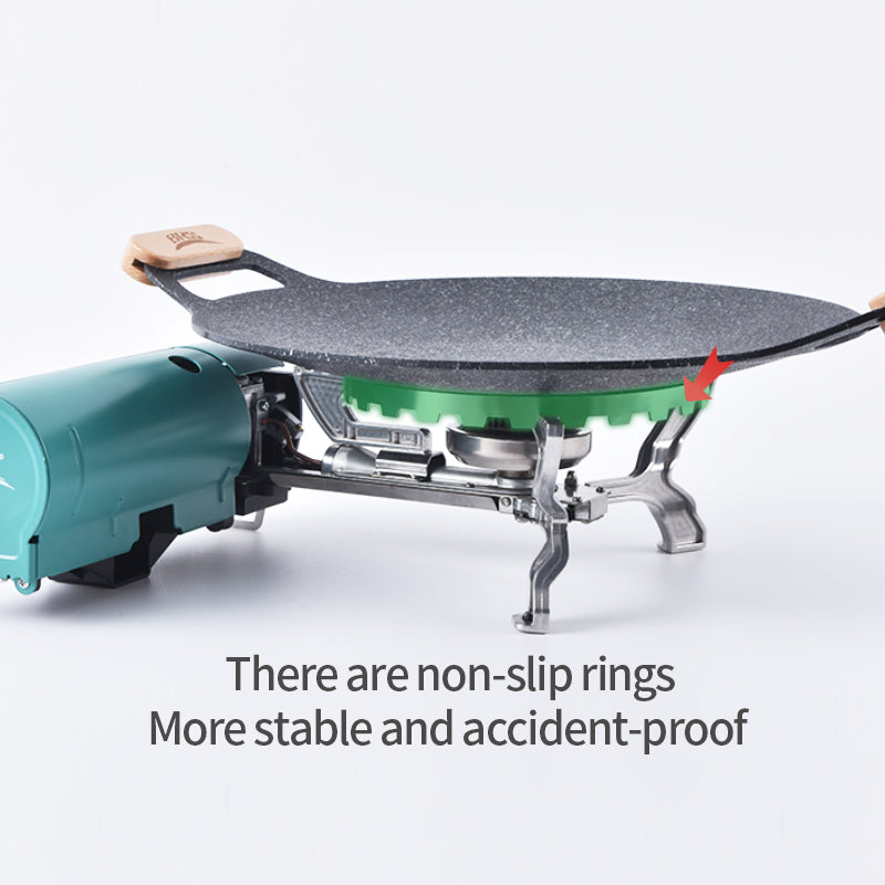 BRS P27 Poêle à griller multifonction camping extérieur avec anneau antidérapant 34 cm de diamètre