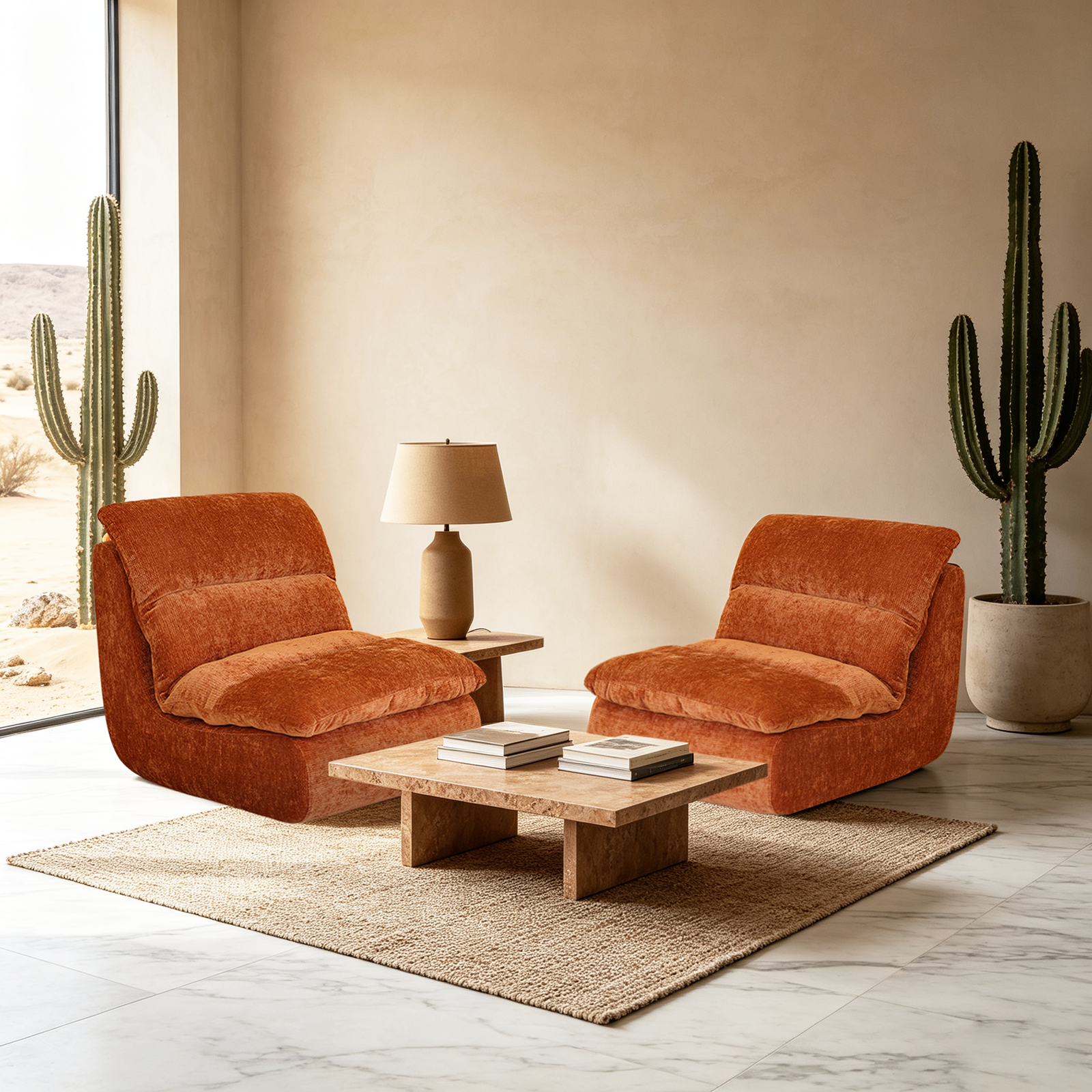 Un fauteuil à mémoire de forme haute densité, chaise de salon confortable en velours chenille, chaise de détente et de lecture, pour salon, chambre et salle de jeux, coloris caramel