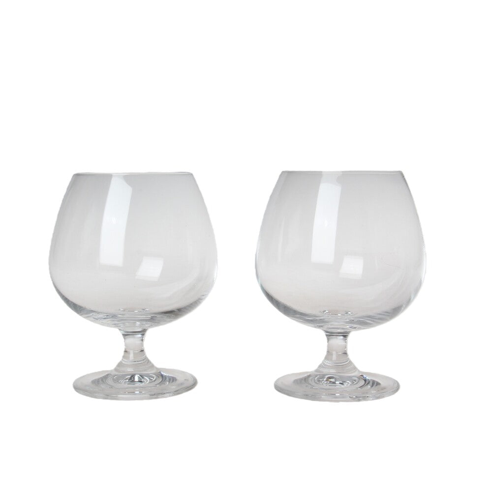 Oriental Essentials Lot de 2 verres à vin courts, bols larges, 10,9 x 10,9 x 13,8 cm, 625 ml, pour vin blanc, eau et jus