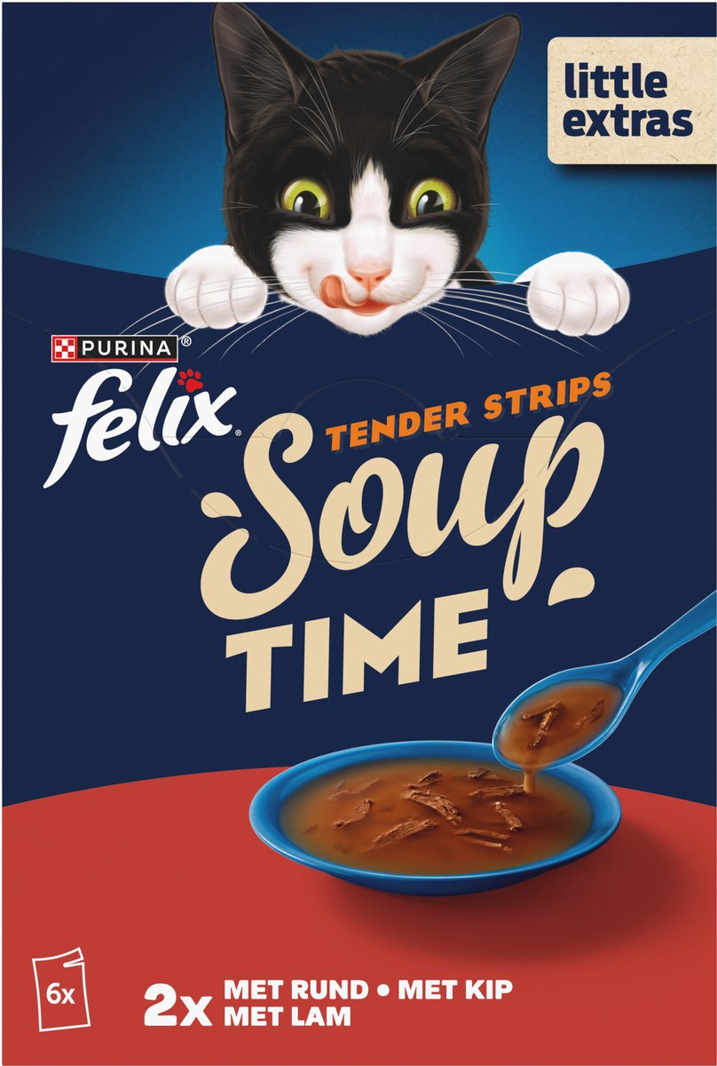 Felix soupe pour chat filets sélection de la ferme 48x48 g
