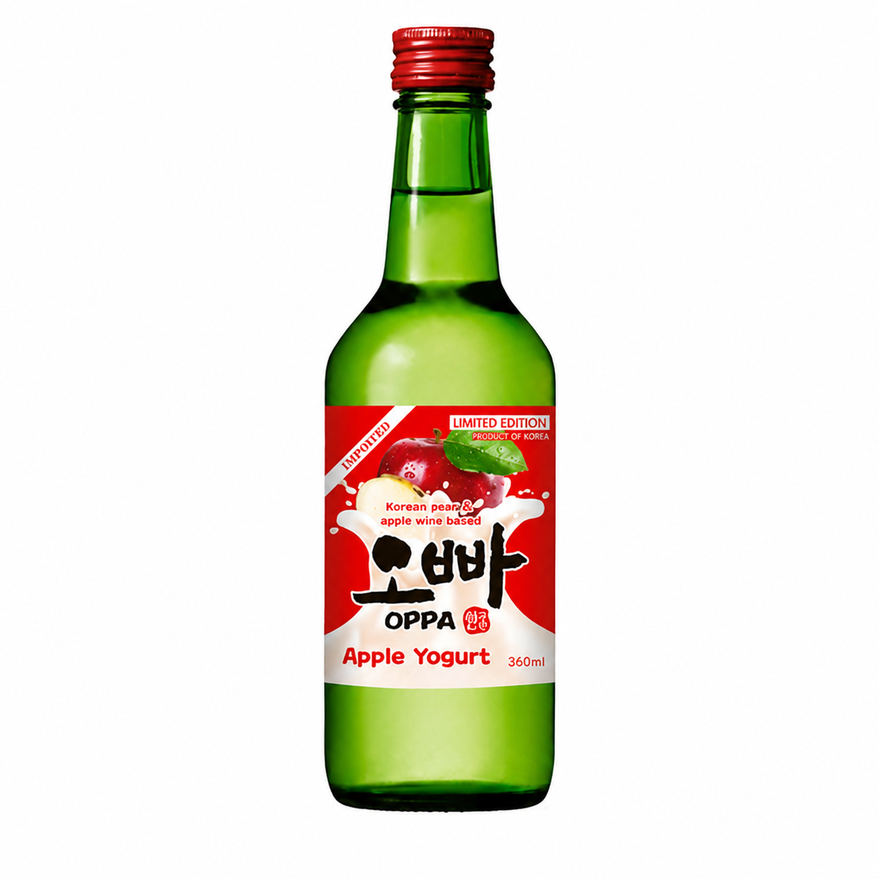 OPPA Soju saveur yaourt à la pomme 12 % 20 x 360 ml