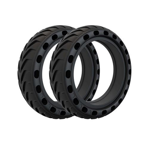 PACK 2 PNEUS ALVEOLES pour MISCOOT Noir