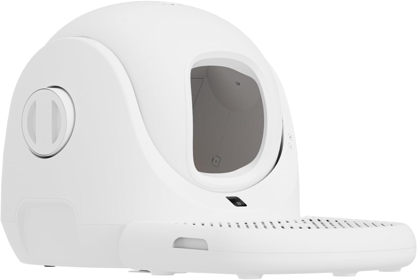 CATLINK Escalier pour chat Baymax Lite, Gris, Retient les résidus de litière des pattes, Range les sacs poubelle, pelle à litière et autres accessoires, 533 mm (L) x 545 mm (l) x ~106 mm (H)