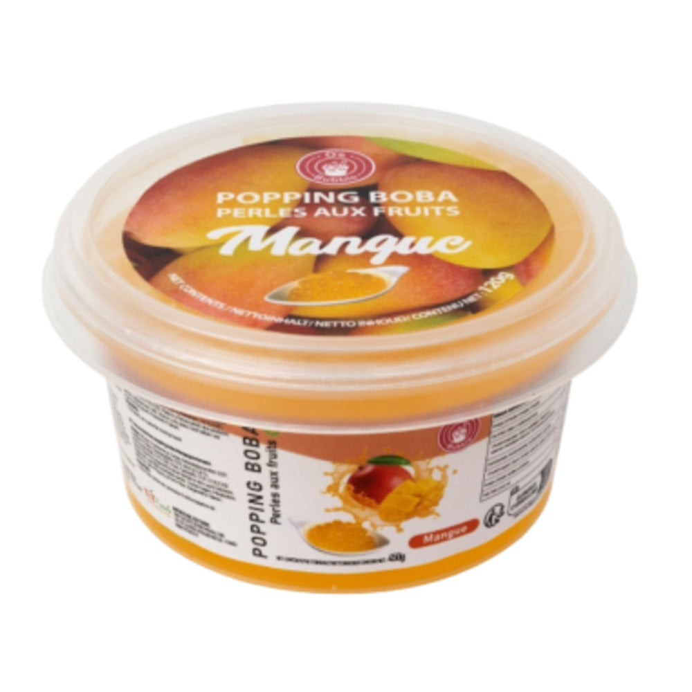 O'S BUBBLE Popping Boba Perles pour bubble tea saveur mangue - 450 g