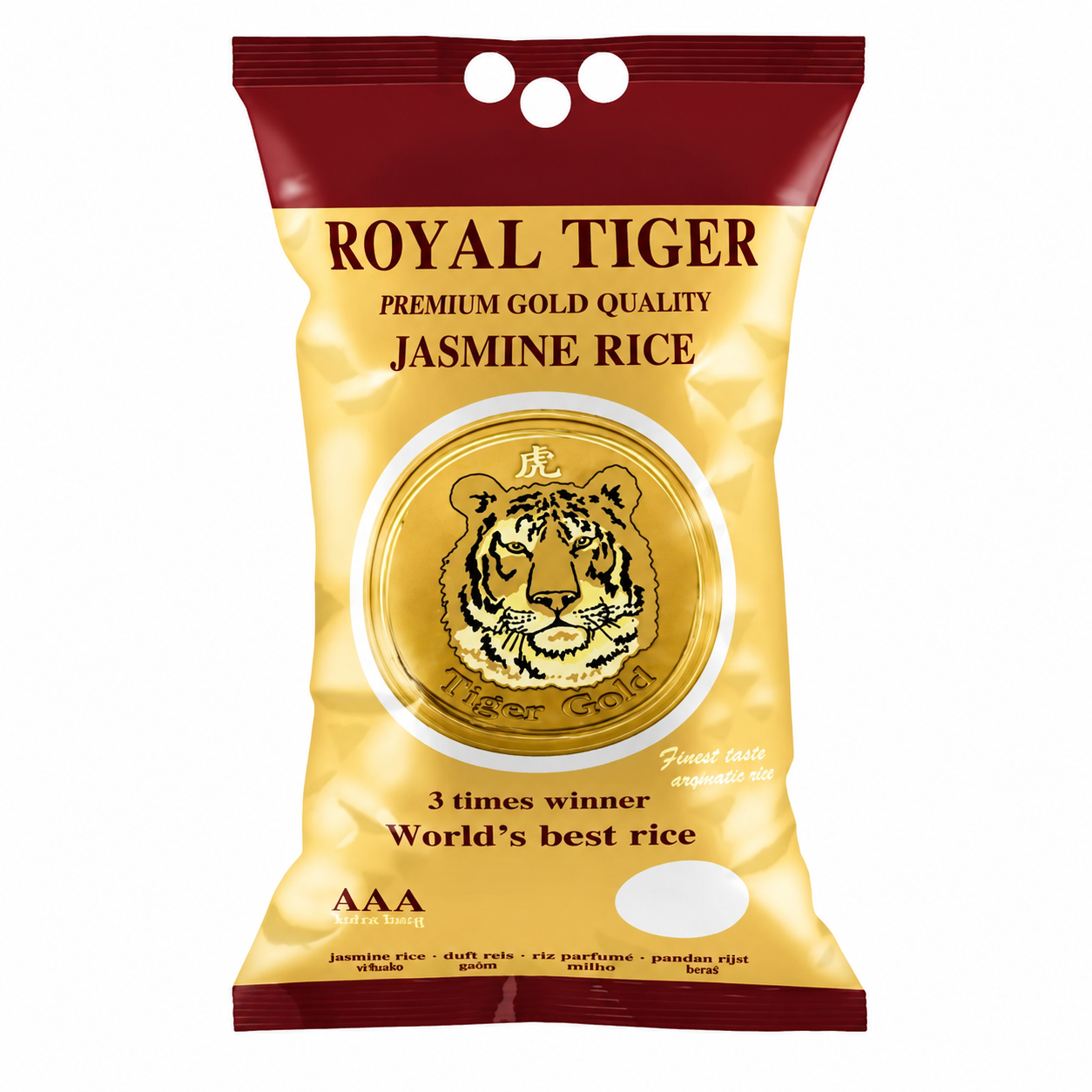 Royal Tiger Gold Pack Riz jasmin parfumé - 5 kg