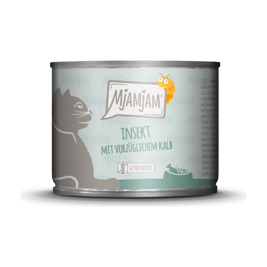 MjAMJAM Nourriture humide pour chat au veau 200 g