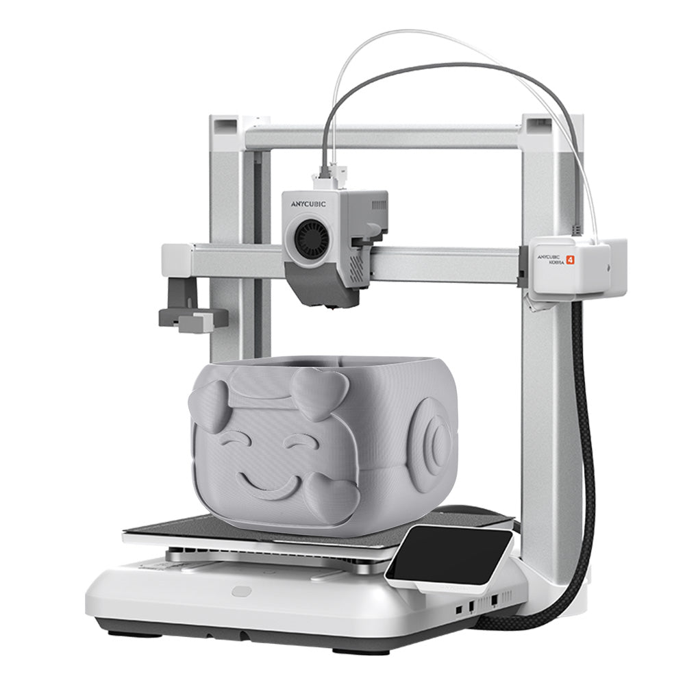 ANYCUBIC Kobra 4 Imprimante 3D, mise à niveau automatique LeviQ 3.0, mise à niveau à 49 points, précision < 0,02 mm, première couche parfaite, sans réglage manuel
