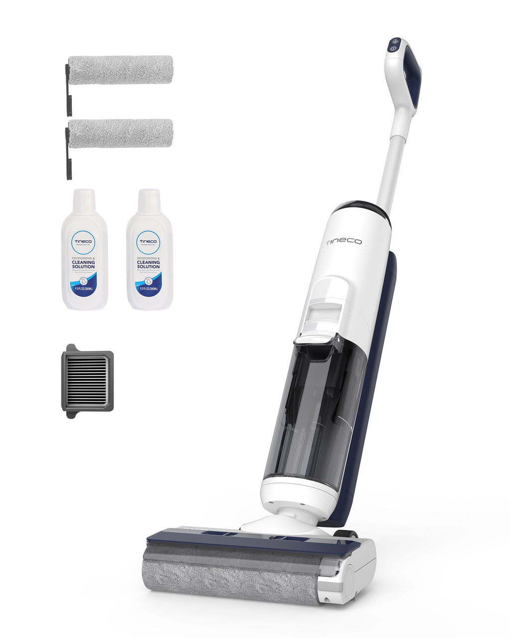Tineco iFLOOR 5 Breeze Complete Nettoyeur de sols durs sans fil eau et poussière Autonomie de 35 min Nettoyage des bords Auto-nettoyant