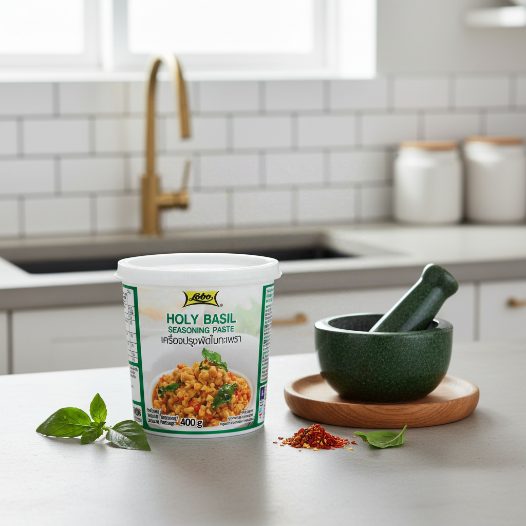 LOBO Pâte D'Assaisonnement Avec Basilic 400G