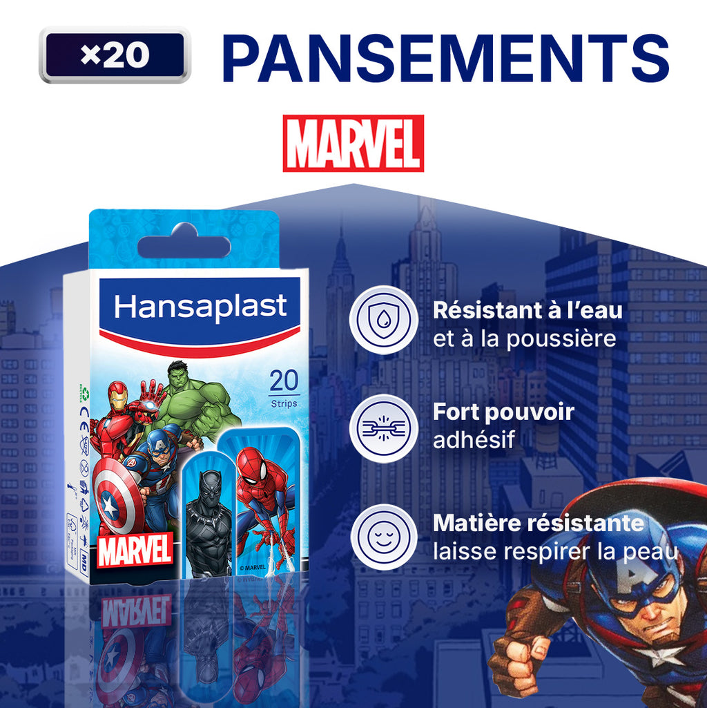Hansaplast Pansements Plaies Disney Avengers x20
