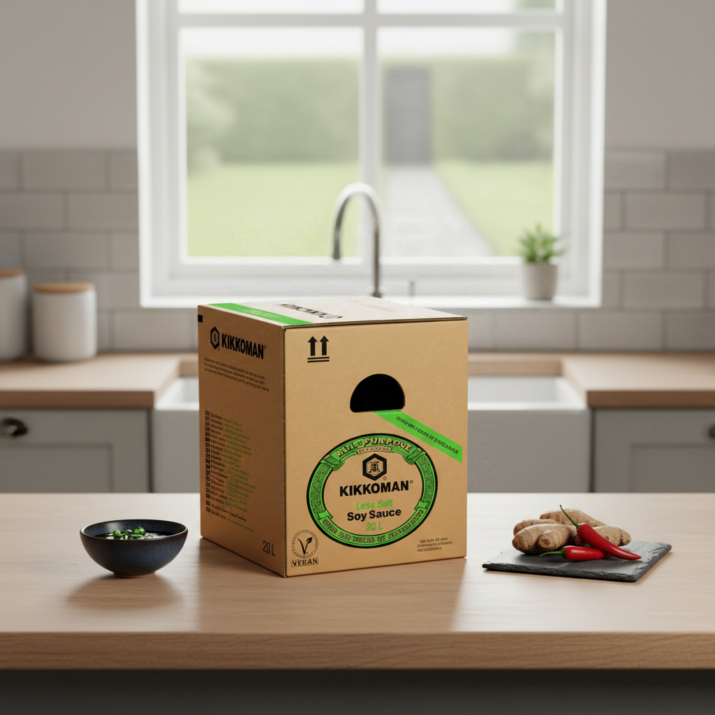 KIKKOMAN Sauce soja à teneur réduite en sel 20 L