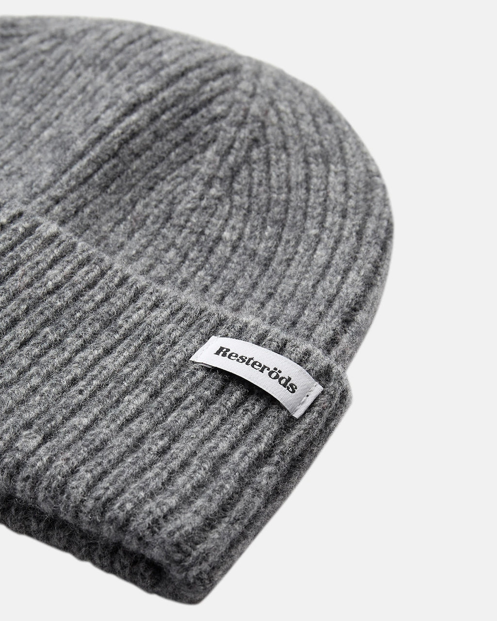 Resteröds Bonnet d'hiver en laine isolante, ajustement classique, gris clair chiné