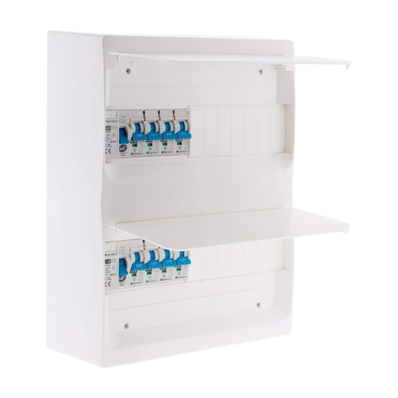 Coffret électrique équipé 26 modules - T1/T2 - 8 disjoncteurs - Zenitech