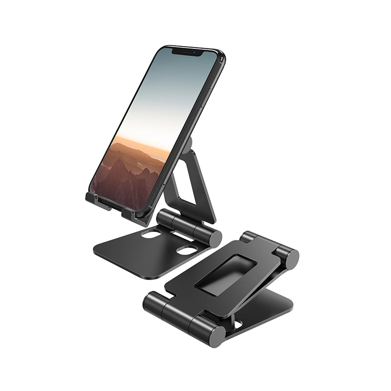 JORDAN&JUDY Lot de 2 supports de téléphone en aluminium argenté, légers et portables, polyvalents