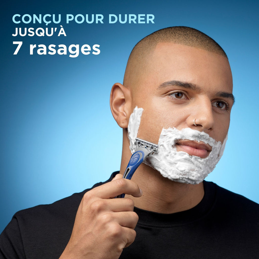 Wilkinson Sword Essential 3 - Rasoirs Jetables pour Homme - x8