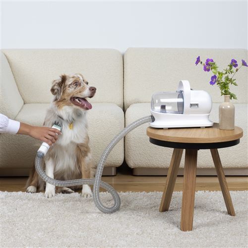 Aspirateur à main pour toilettage animaux HKoenig PAW400 300 W Blanc