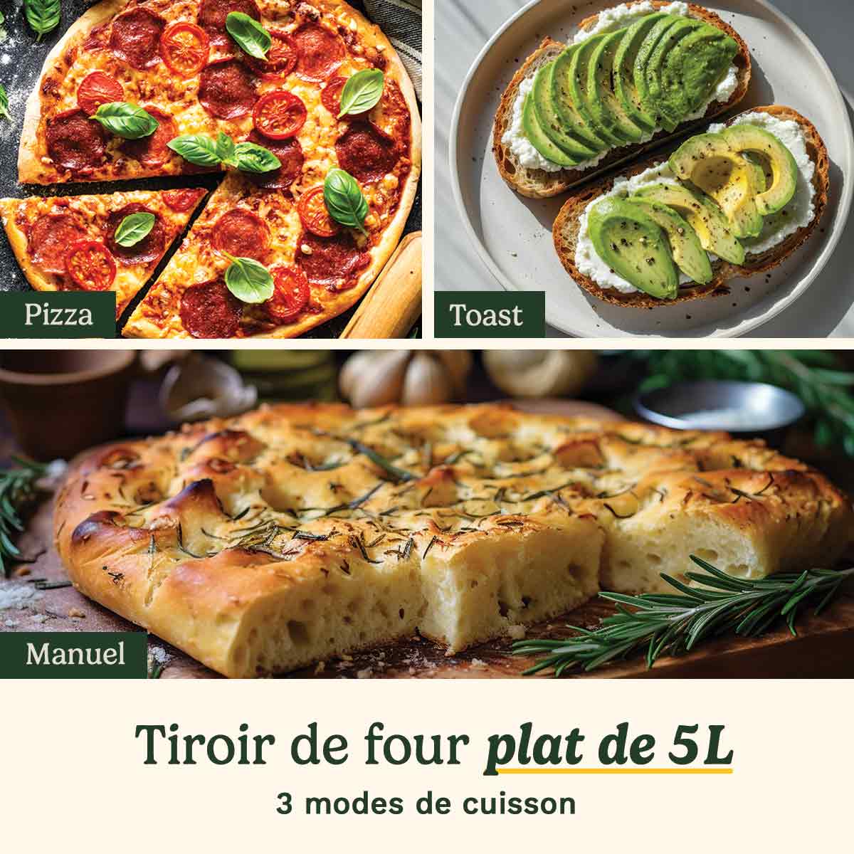 Cuisinart Friteuse à air et four triple zone 13,6 L acier inoxydable – AFT13XSSE