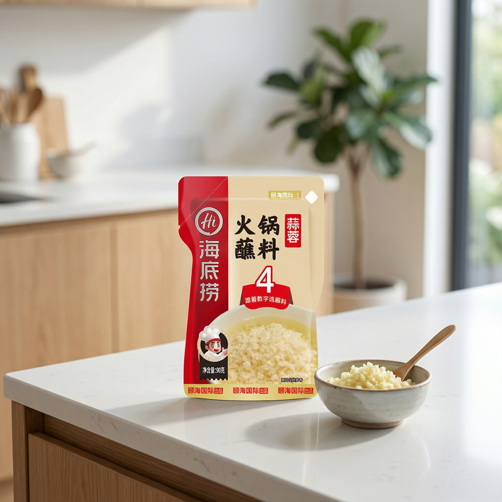 HAIDILAO Sauce de trempage pour fondue chinoise à l’ail 90 g