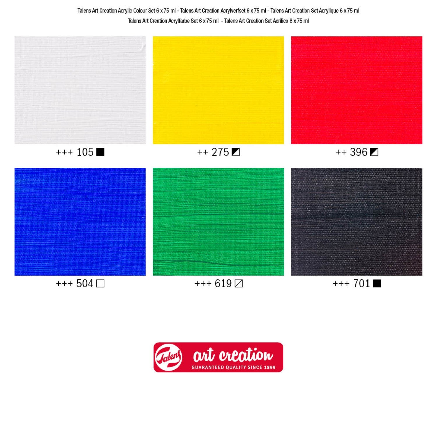 Talens Art Creation Set Acrylique 6 x 75 ml