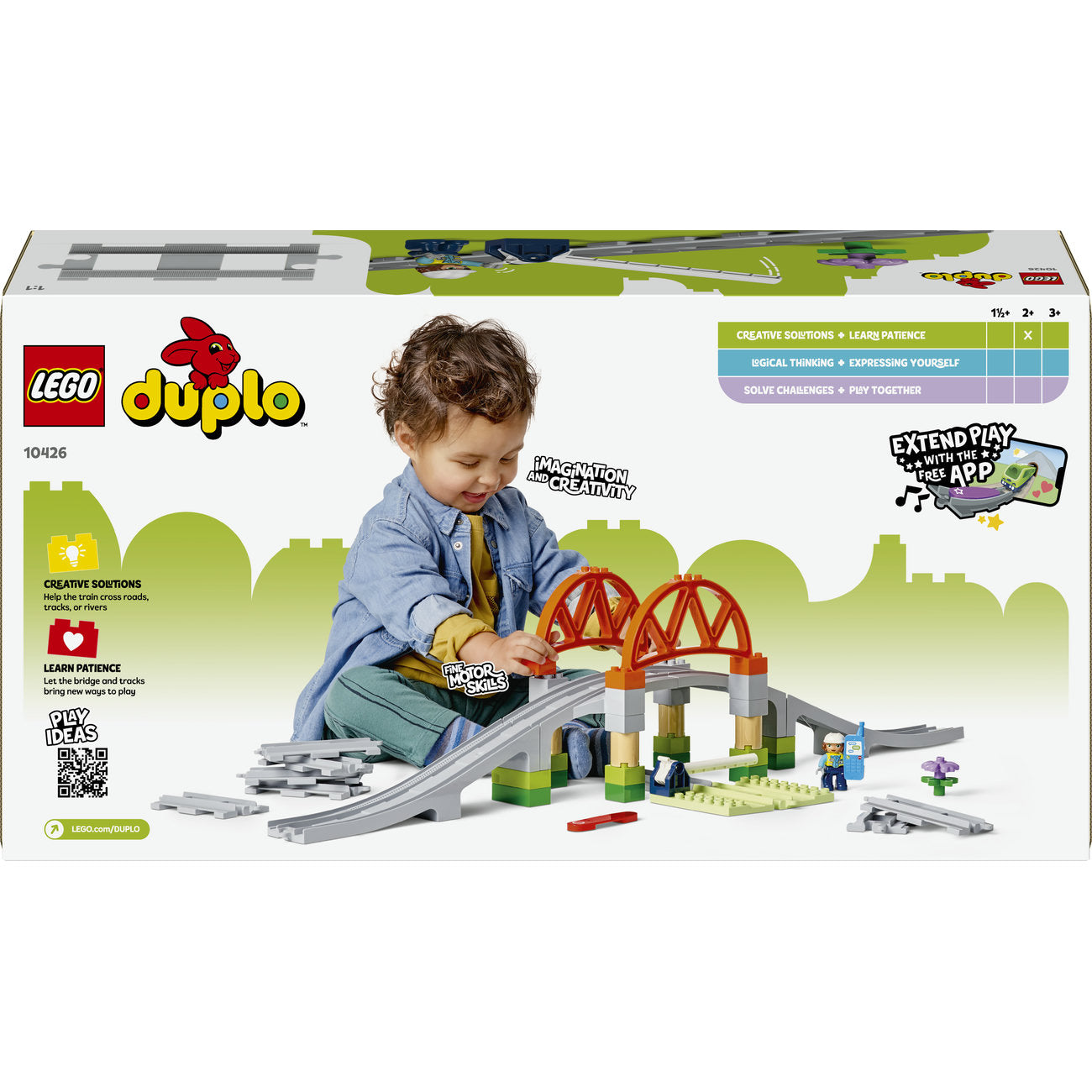 LEGO DUPLO Town Set d'extension pont de train et voies