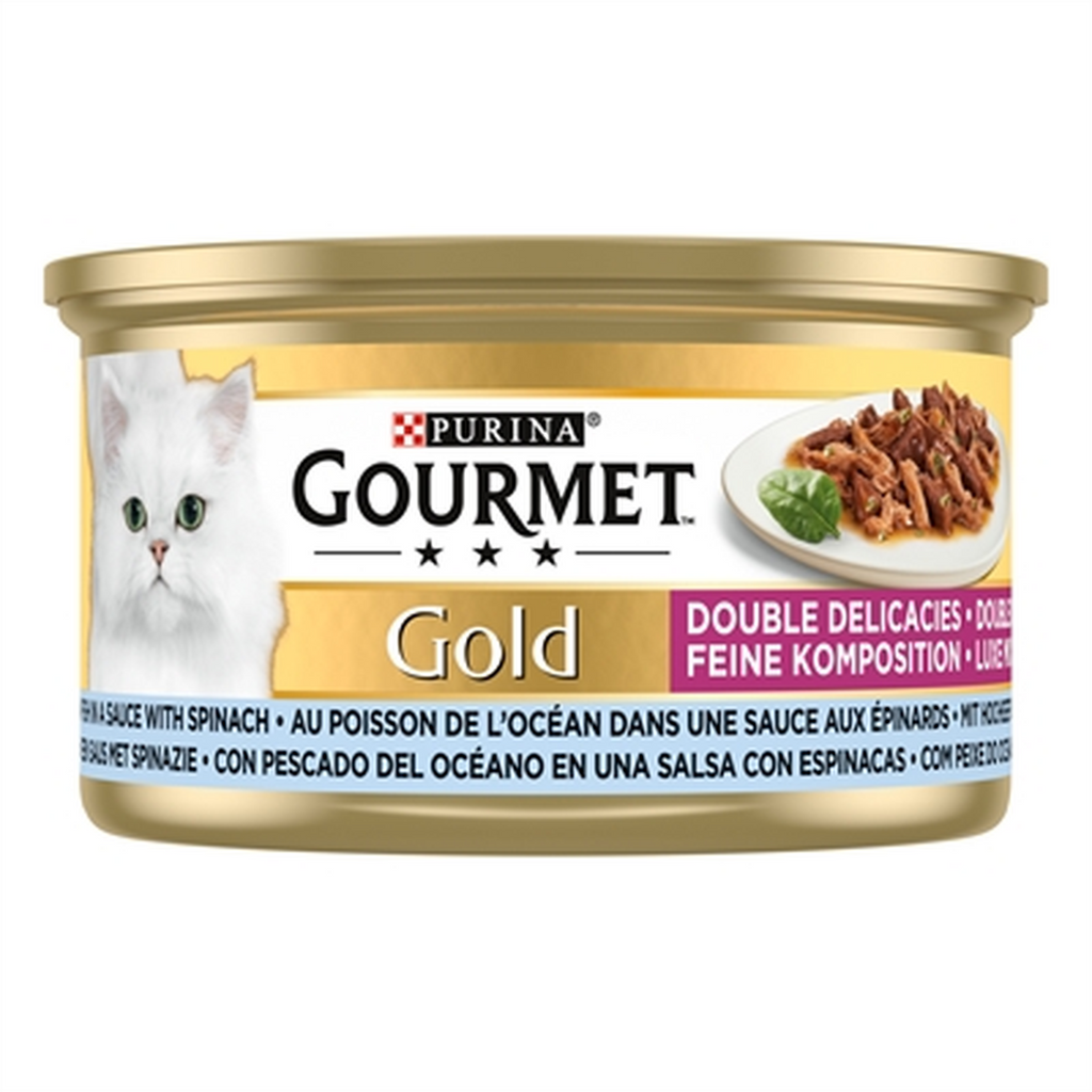 Gourmet Gourmet Gold Aliment humide pour chat au poisson 24 x 85 g