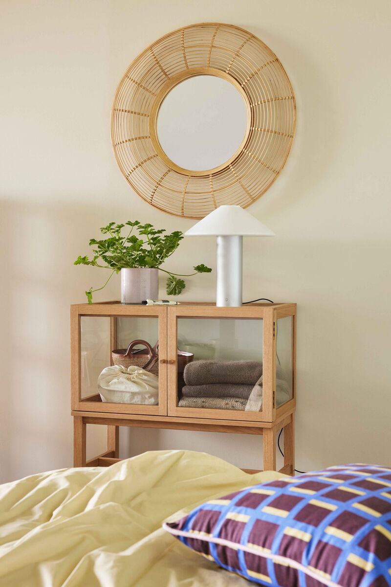 Hübsch Lampe de table Orbit Argent métallisé
