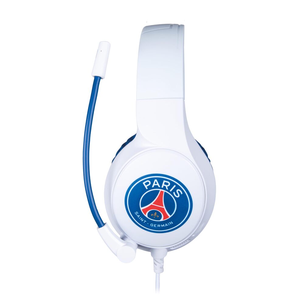 Konix Casque gaming filaire PSG - PC/PS5/Switch 2/Xbox Series - Microphone 45°, Câble 1.5m, Prise Jack 3.5mm - Blanc et bleu