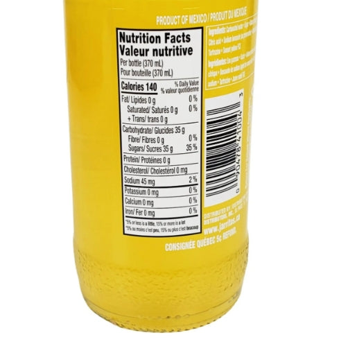 Jarritos Boisson gazeuse ananas 370 ml Jaune