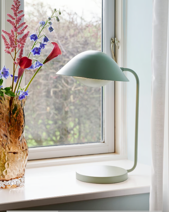 Lampe à poser FREYA métal vert poudré IP20 E14 - Nordlux, Intérieur