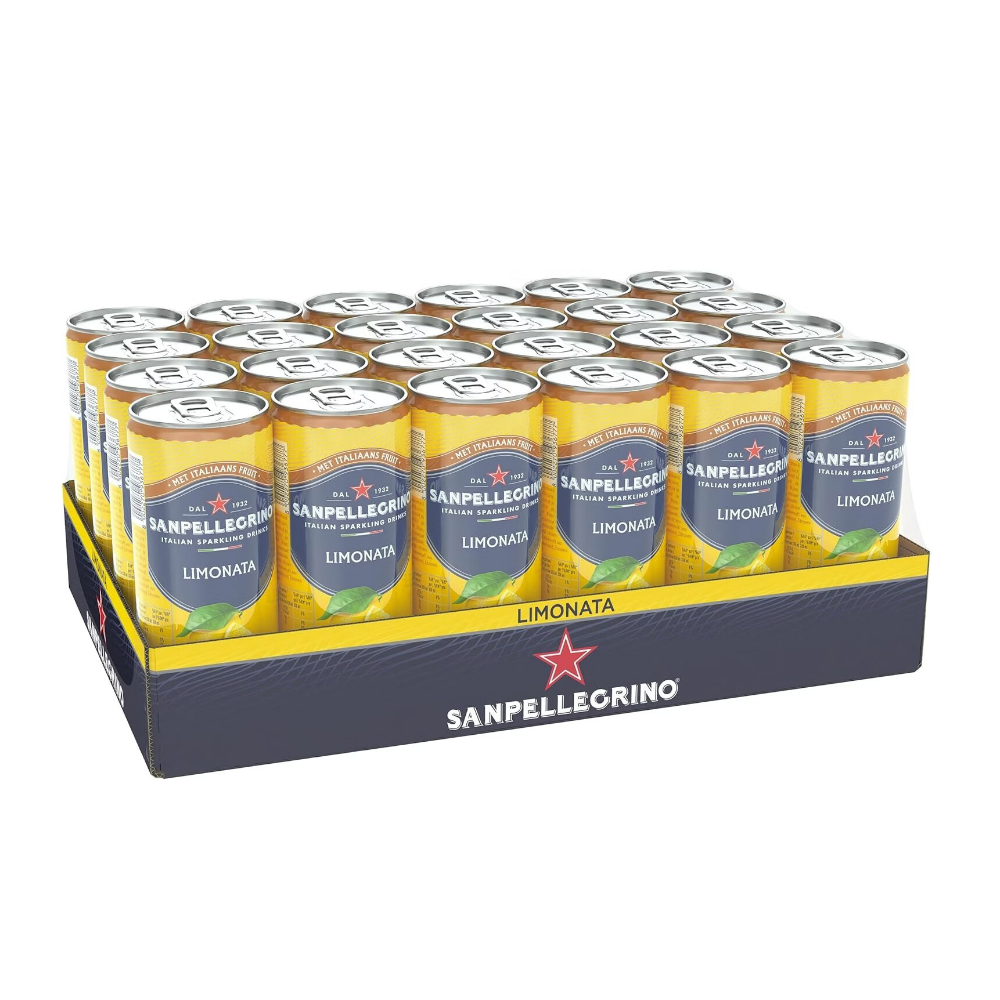 SAN PELLEGRINO Limonata - Pack de 24 canettes - 33 cl