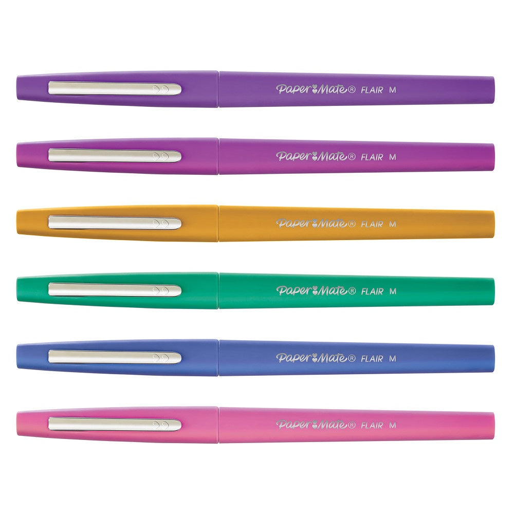 Paper Mate Flair Stylos feutres | à pointe moyenne | Couleurs Candy Pop | Lot de 16
